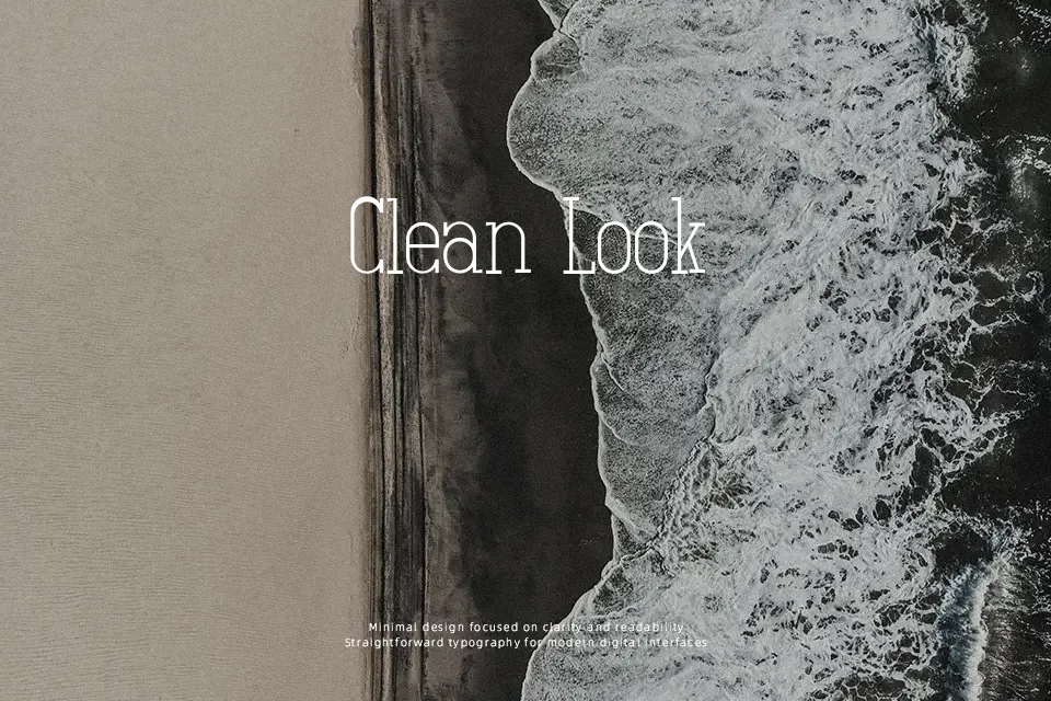 Salamandre Font Slab Serif Font Preview for Advertising