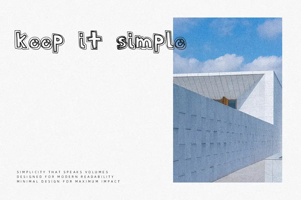 Sans College Font Geometric Font Preview for Headline
