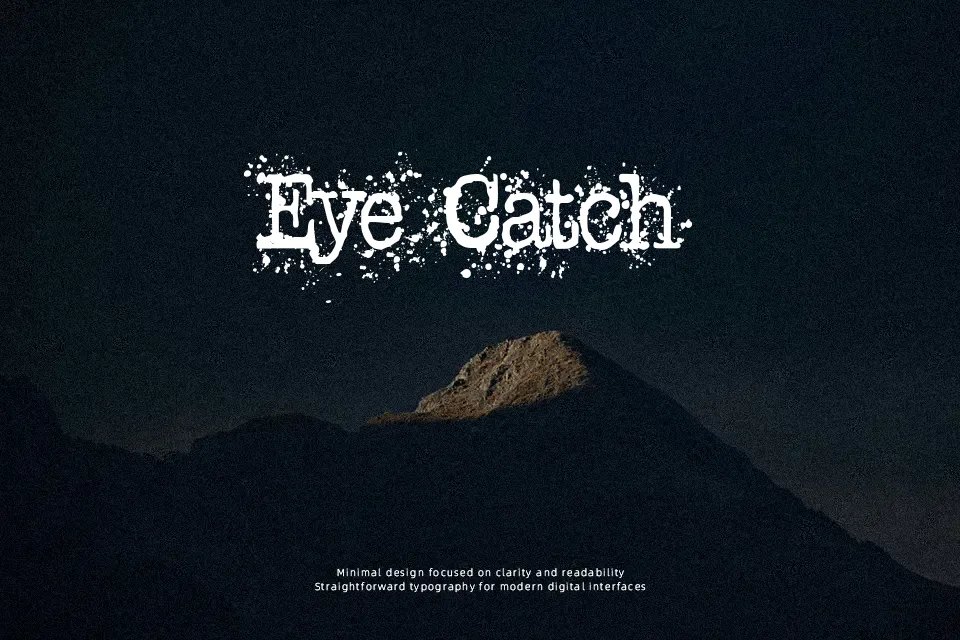 Schreibmaschine Font Font Preview for Rough Headline