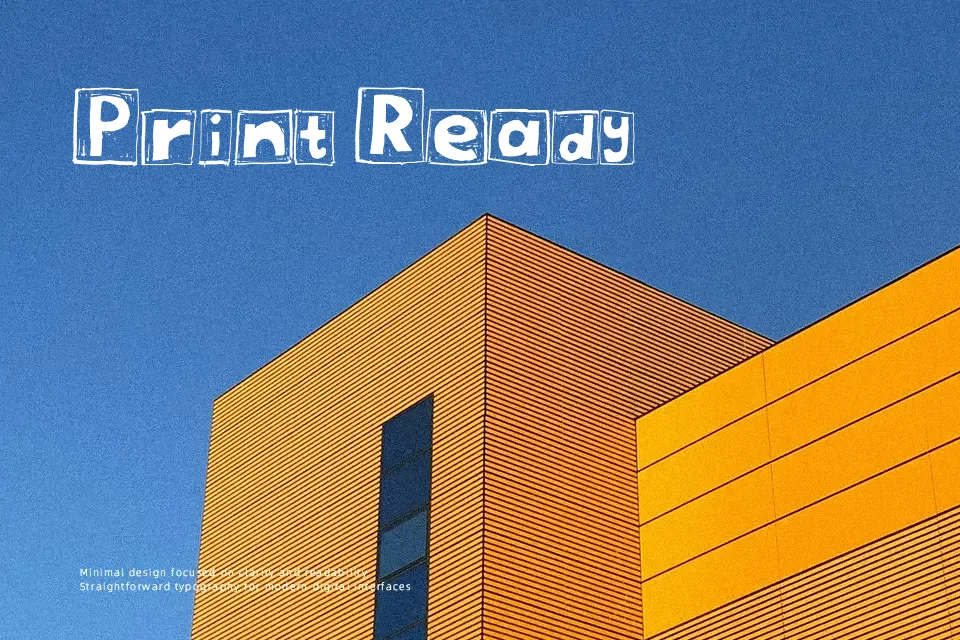 Scraper Font Display Font Preview for Poster