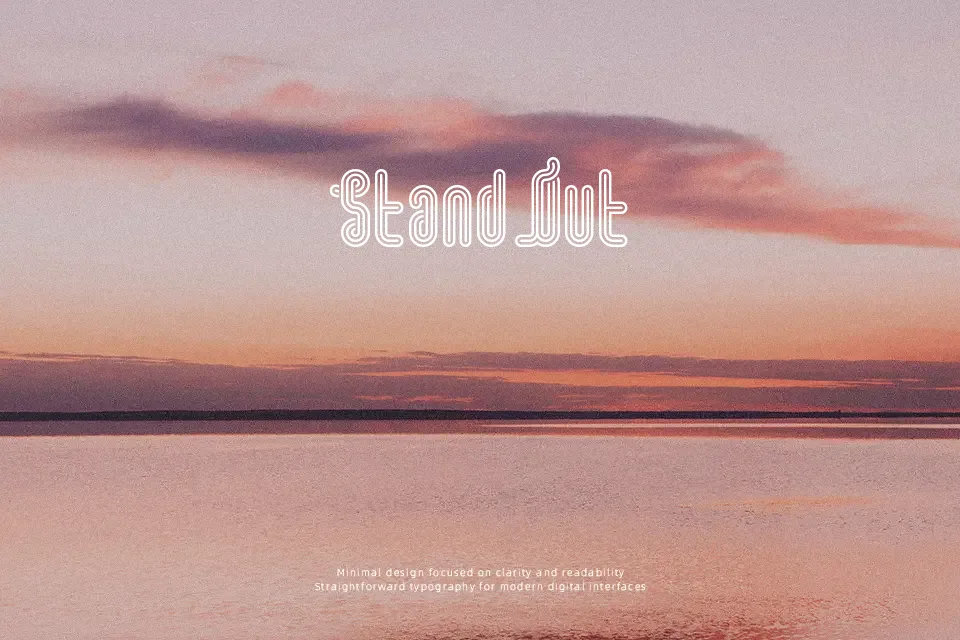SD Questra Font Geometric Font Preview for Poster