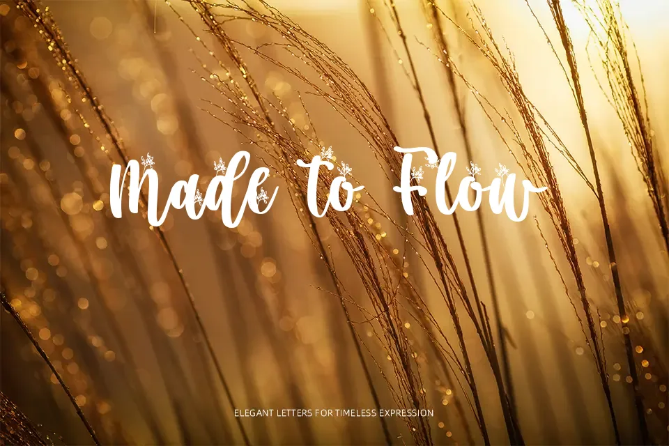 Secret Nature Font Font Preview for Feminine Invitation