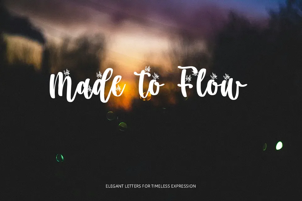 Secret Nature Font Handwritten Font Preview for Headline