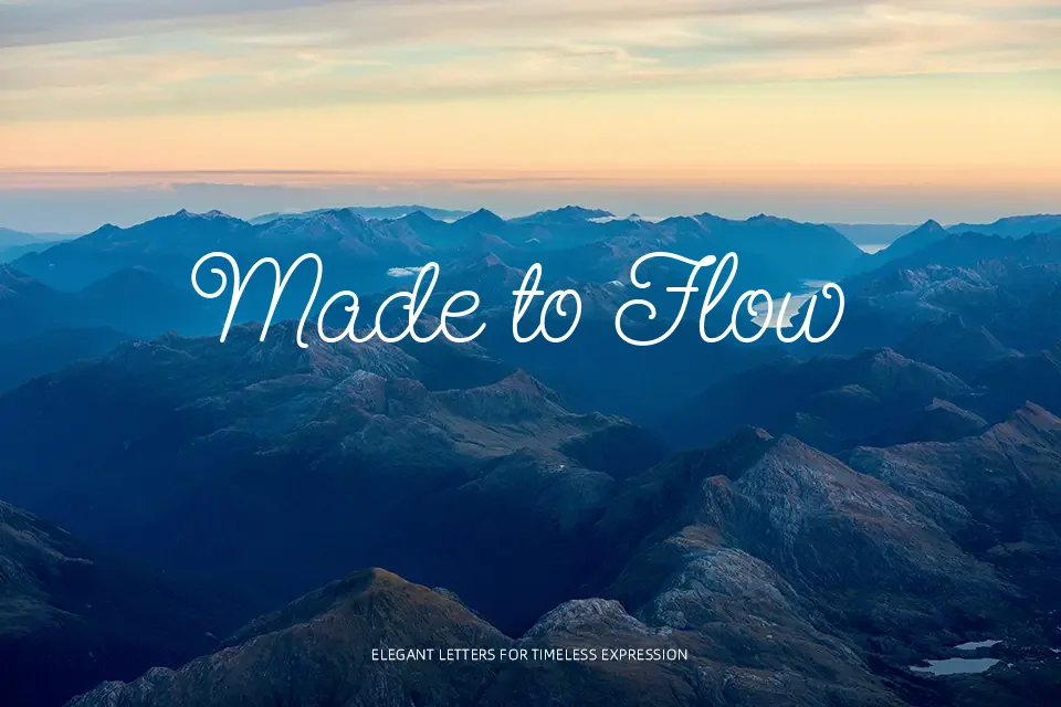 Send Flowers Font Font Preview for Cute Logo