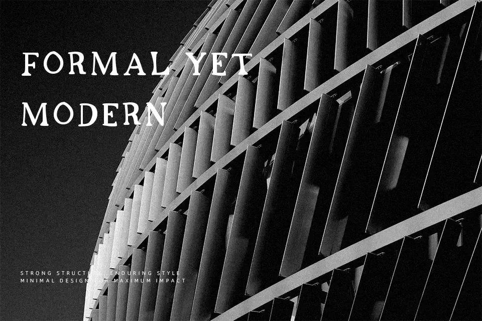 Ser Serif Font Font Preview for Artistic Poster