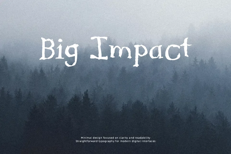 Serif Sketch Font Font Preview for Artistic Editorial