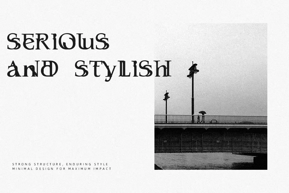Serifsy Font Font Preview for Rough Poster