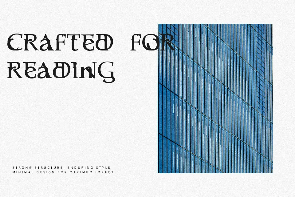 Serifsy Font Font Preview for Grunge Packaging