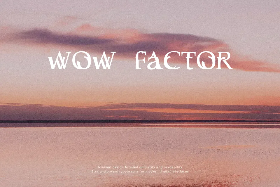 Serifsy Font Decorative Font Preview for Packaging