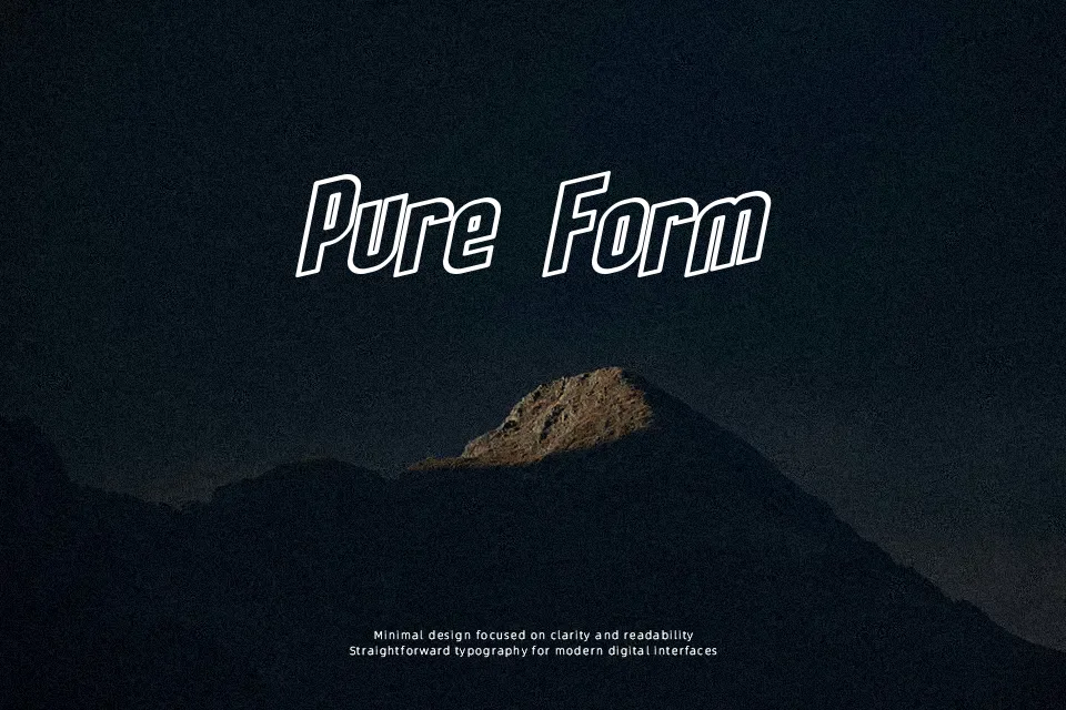SF Obliquities Font Decorative Font Preview for Headline