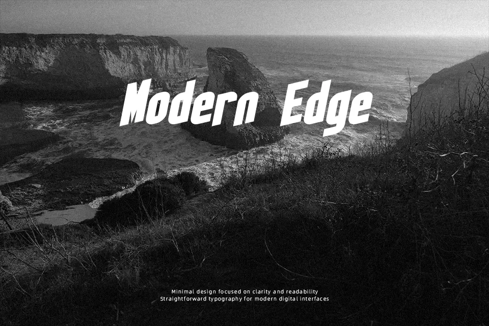 SF Obliquities Font Geometric Font Preview