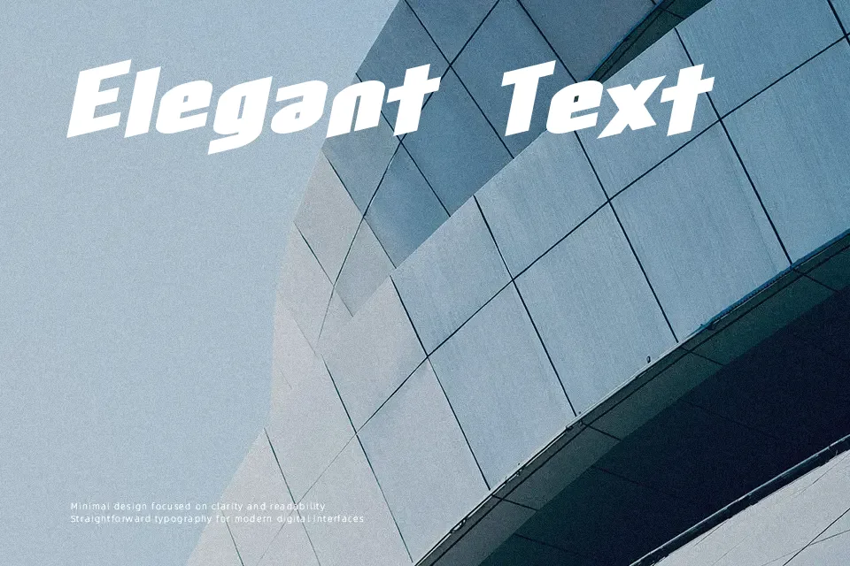 SF Obliquities Font Font Preview for Tech Poster