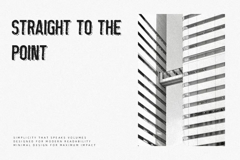 Silent Broadcast Font Decorative Font Preview for Poster