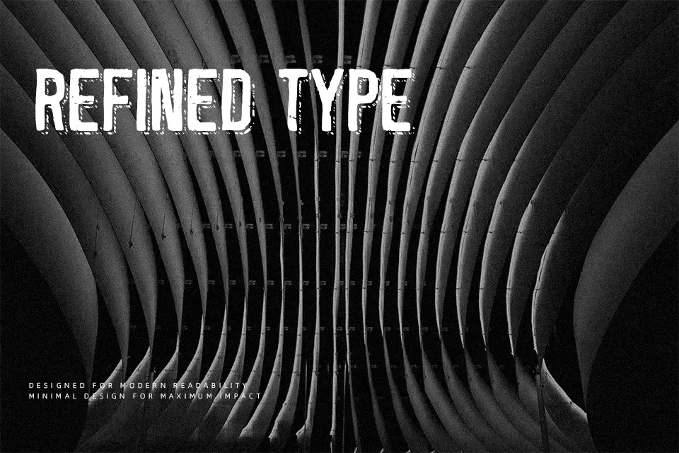 Silent Broadcast Font Font Preview for Dramatic Headline