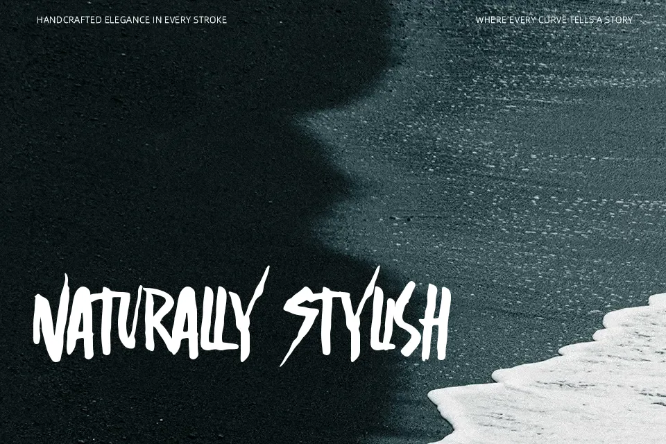 Silent Forest Font Handwritten Font Preview for Headline
