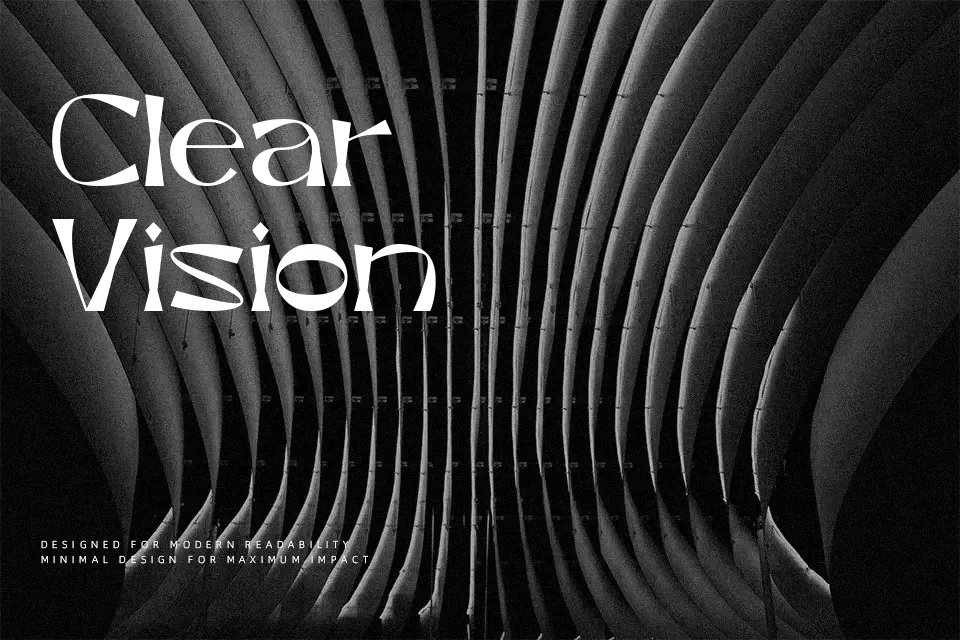 Silkeborg Font Geometric Font Preview for Poster