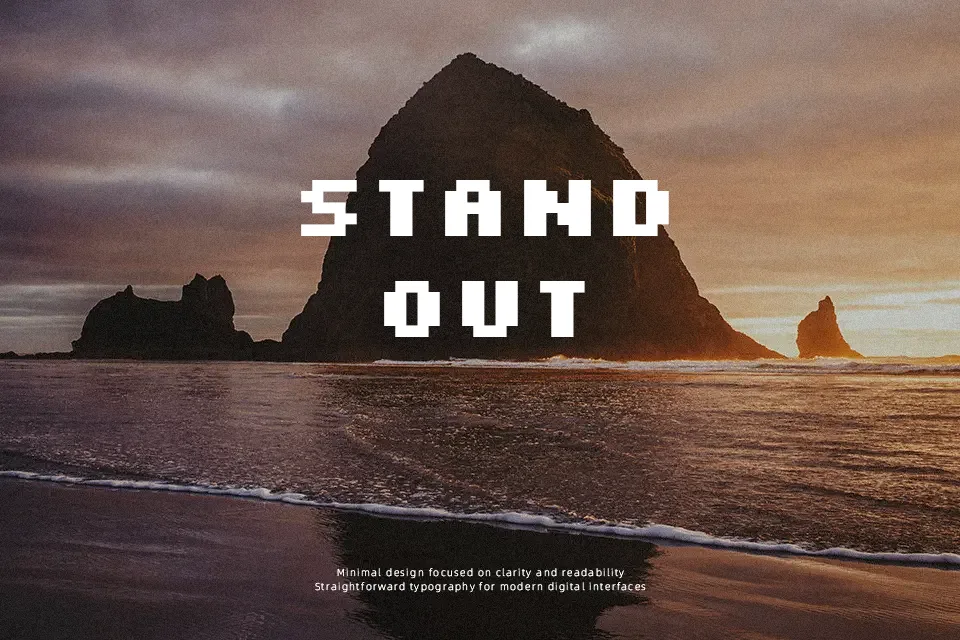 Silkscreen Font Font Preview for Bold Gaming
