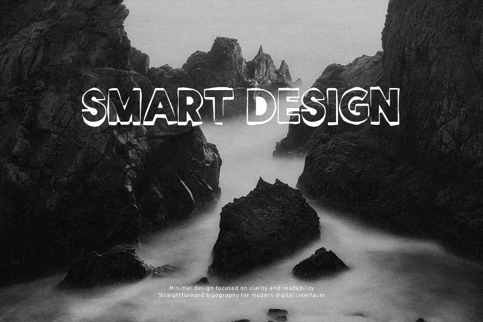 Simetría Vaginal Font Font Preview for Bold Headline