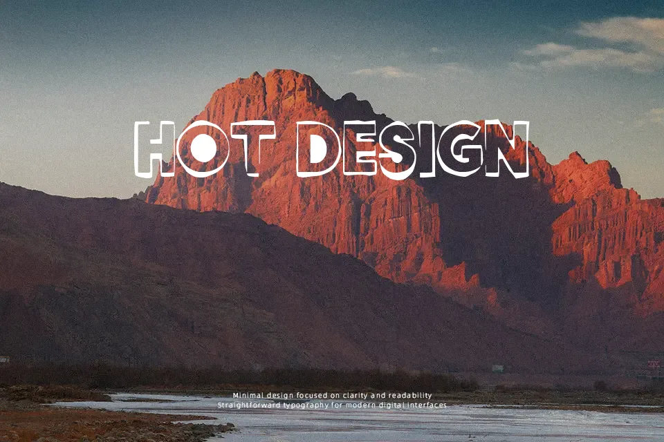 Simetría Vaginal Font Display Font Preview for Poster