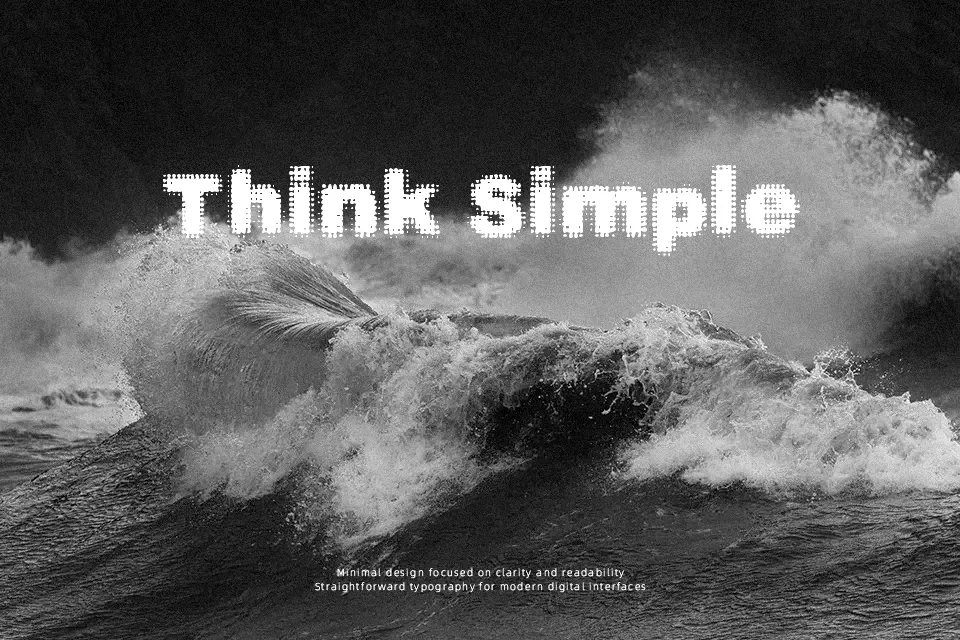 Simple Myopia Font Decorative Font Preview for Poster