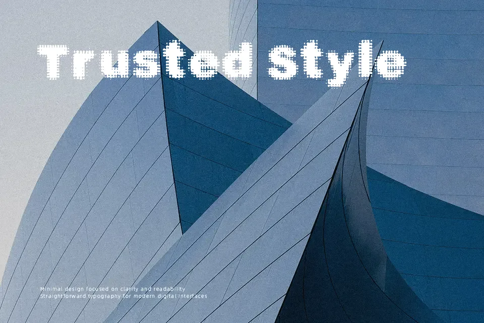 Simple Myopia Font Display Font Preview for Poster