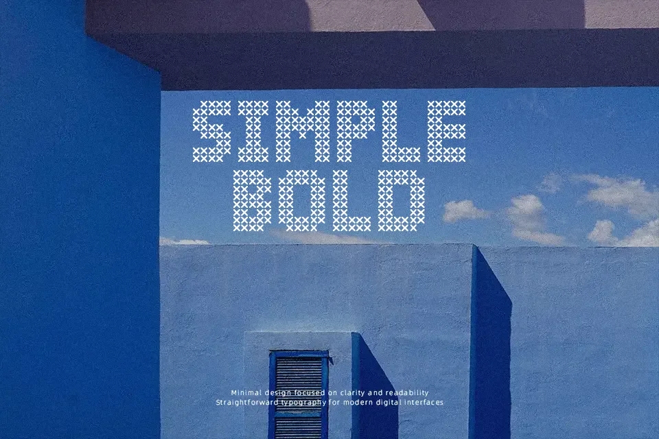 Simple Stitch Font Decorative Font Preview