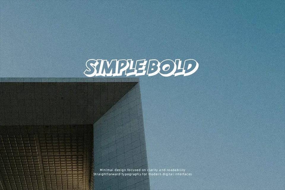 Simplicity Font Font Preview for Bold Headline