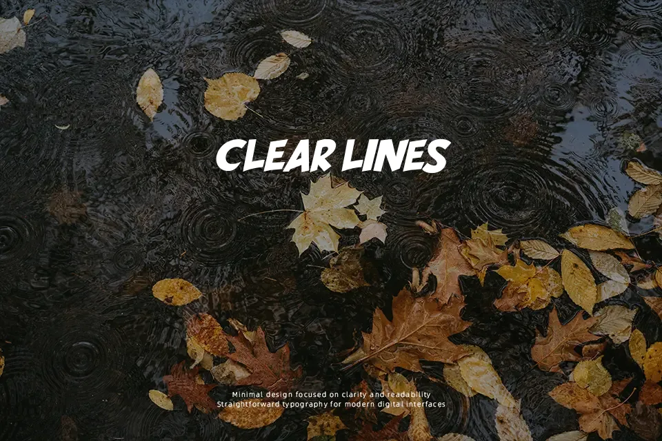 Simplicity Font Font Preview for Bold Poster