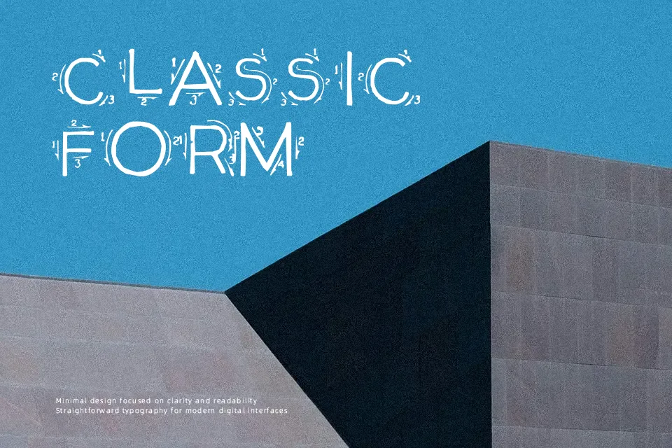 Single Stroke Font Decorative Font Preview for Headline
