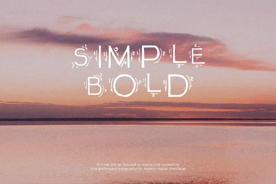 Single Stroke Font Font Preview for Creative Packaging