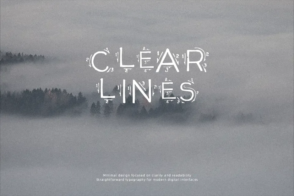 Single Stroke Font Font Preview for Artistic Poster