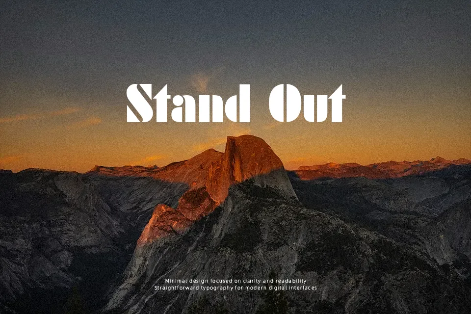 Sistemas Font Stencil Font Preview for Headline