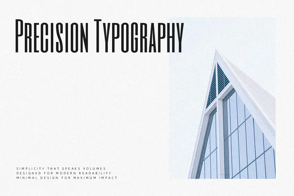 Six Caps Font Condensed Font Preview for Website