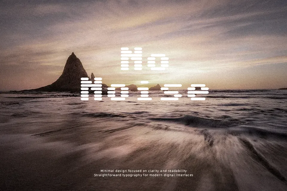 Sixtyfour Font Font Preview for Dramatic Logo
