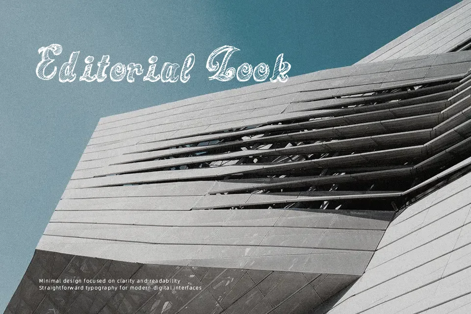 Sketch Toska Font Font Preview for Retro Headline