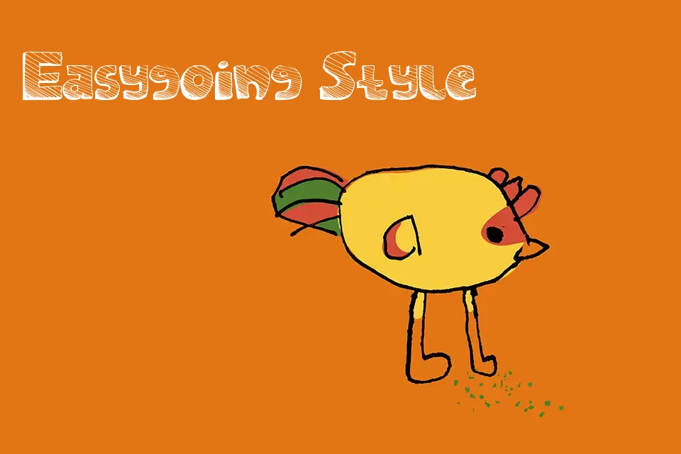 Sketches Font Display Font Preview for Kids