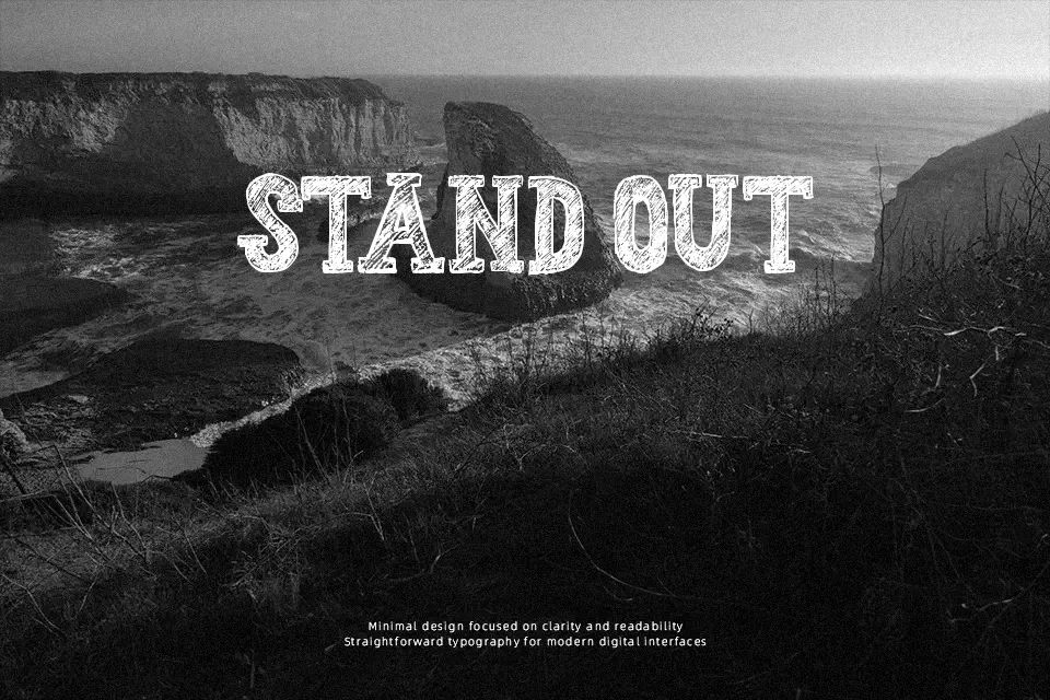 Sketchzone Font Font Preview for Retro Poster