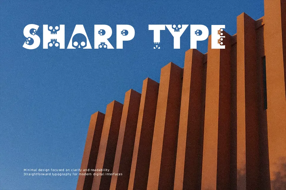 Skullphabet Font Font Preview for Dark Headline