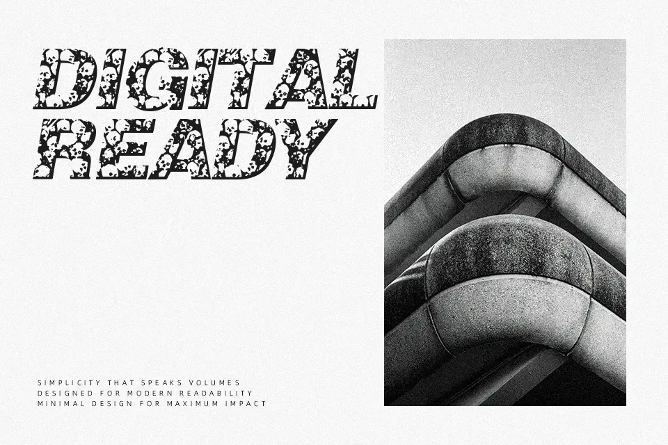Skullvetica Font Font Preview for Bold Mood