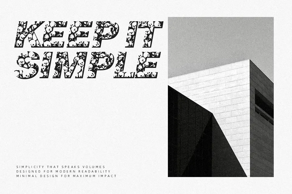 Skullvetica Font Font Preview for Bold Holiday
