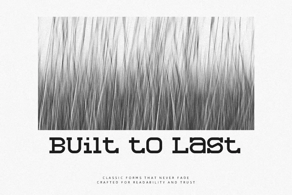 Slabberton Font Serif Font Preview for Film