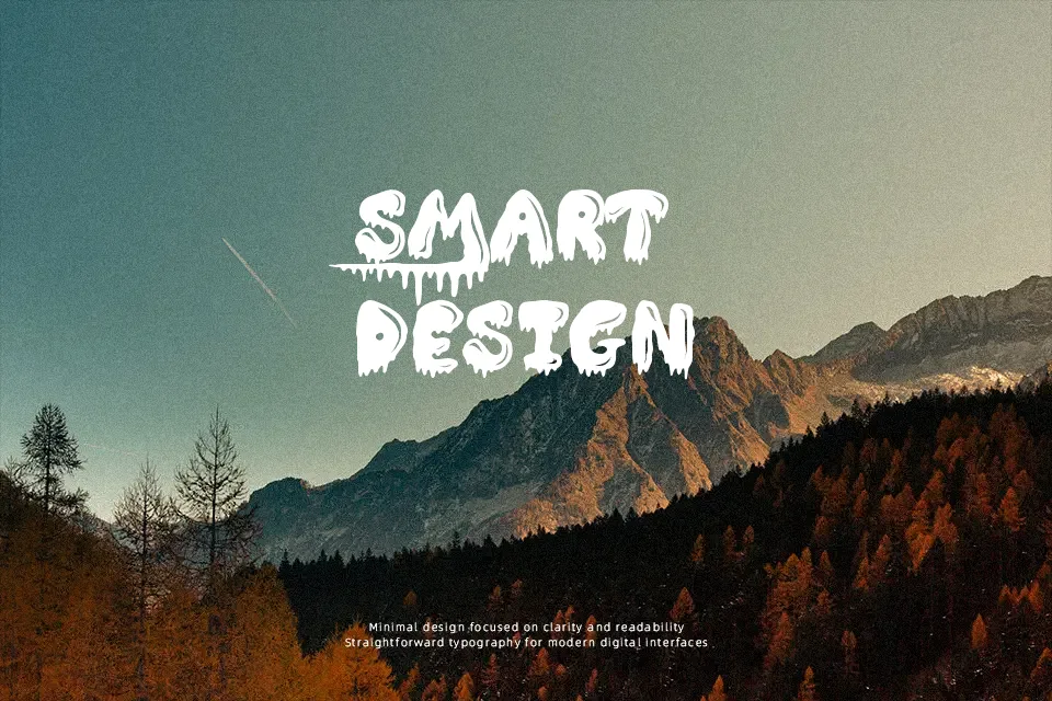 Slimed Font Decorative Font Preview