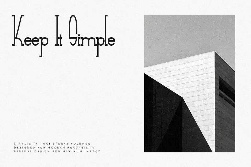 Small Tall Font Condensed Font Preview for Advertising