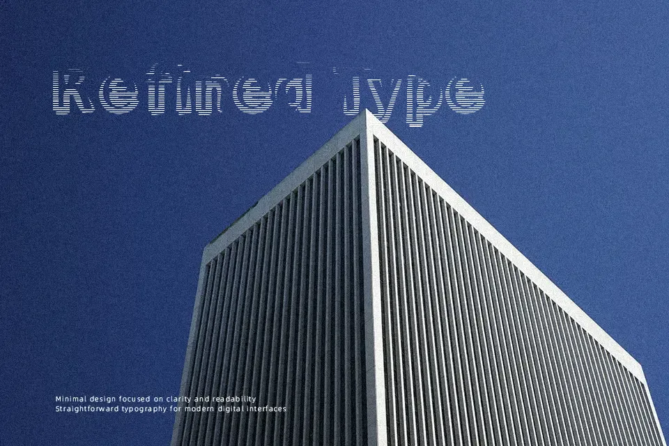 Smoke Rasterized Font Display Font Preview for Gaming