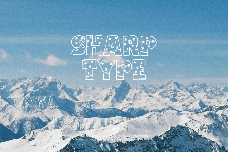 Snowfall Font Font Preview for Creative Poster
