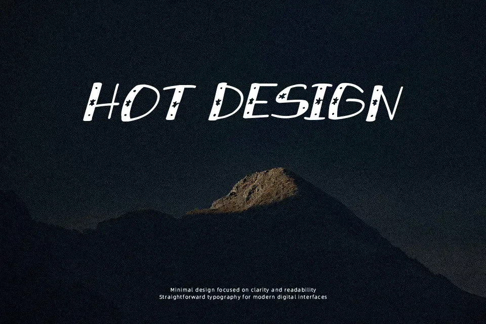 Snowy Sparkles Font Display Font Preview for Social Media