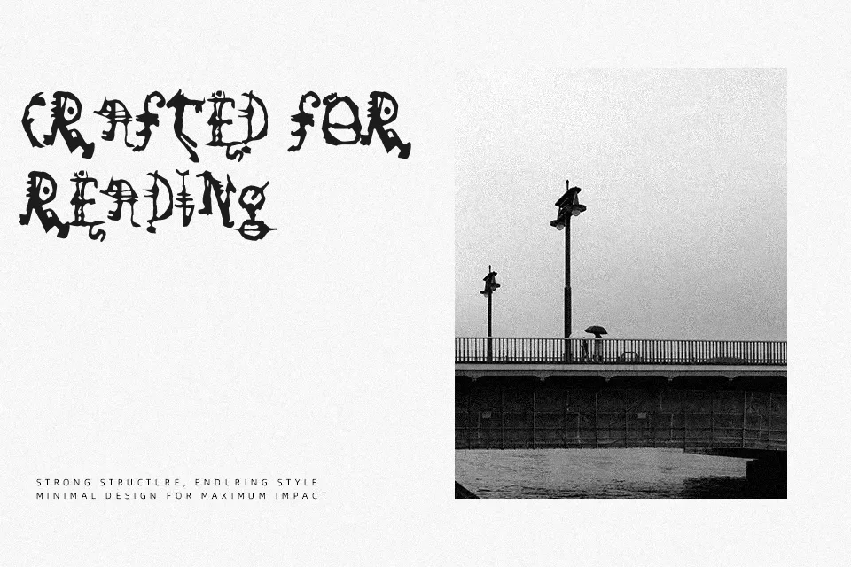 So Run Down Font Decorative Font Preview for Poster