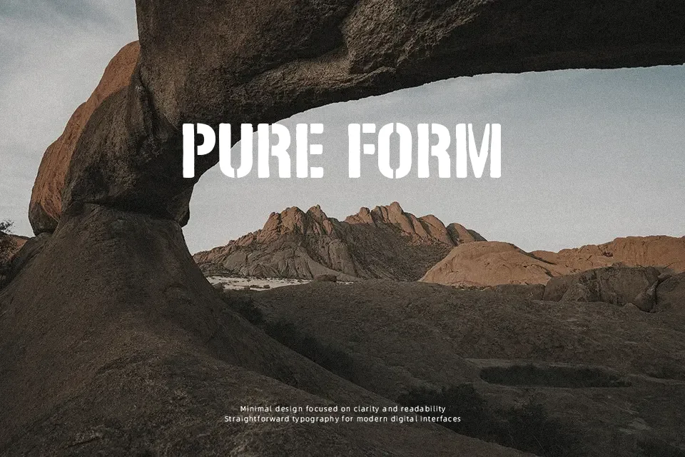 Solid Stencil 2023 Font Font Preview for Bold Packaging