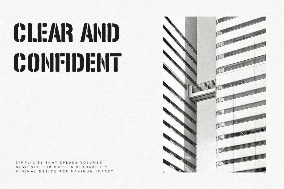 Solid Stencil 2023 Font Font Preview for Bold Packaging