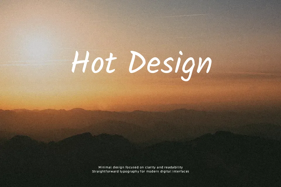 Solitreo Font Font Preview for Warm Poster
